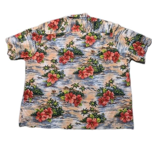 Vintage Hawaii Aloha Shirt Men’s 4XL Chest 62 Made in USA Hibiscus Floral Hawaii - Picture 5 of 10